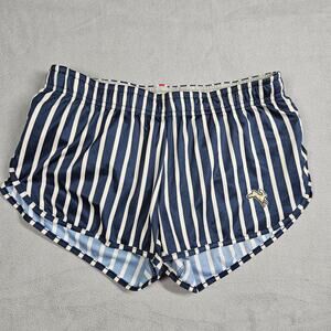 Tracksmith Shorts Womens S Blue Striped Lined Running Athletic Lightweight